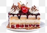 PNG Cake dessert cream fruit. AI generated Image by rawpixel.