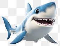 PNG Baby shark animal fish white background. AI generated Image by rawpixel.