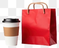 PNG Bag cup handbag coffee. AI generated Image by rawpixel.