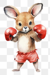 PNG Baby kangaroo cute animal glove  