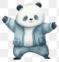 PNG Minimal panda cute mammal animal bear. 