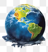 PNG Climate change outdoors planet earth. AI generated Image by rawpixel.