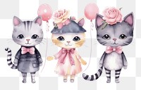 PNG Cute cat fashion mammal book toy. AI generated Image by rawpixel.