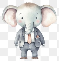 PNG Cute elephant business person animal mammal toy. 