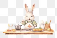 PNG Cute rabite cooking mammal food  