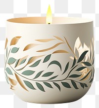 PNG Candle illuminated decoration porcelain. 