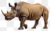 PNG Black rhino wildlife animal mammal. AI generated Image by rawpixel.