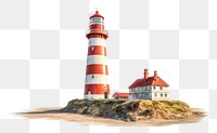 PNG Lighthouse architecture building tower. AI generated Image by rawpixel.