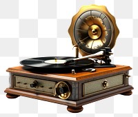 PNG Antique vinyl player electronics gramophone technology. 