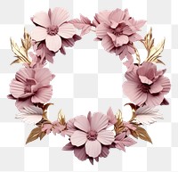 PNG Flower wreath plant inflorescence. AI generated Image by rawpixel.