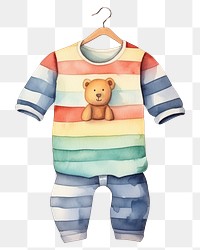 PNG Baby Clothe cartoon baby toy. 