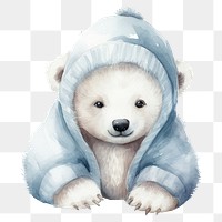 PNG Polar bear animal mammal dog. AI generated Image by rawpixel.