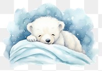 PNG Animal bear mammal white. AI generated Image by rawpixel.