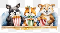 PNG Animal party popcorn mammal pet. 