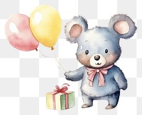 PNG Mouse birthday balloon toy. 