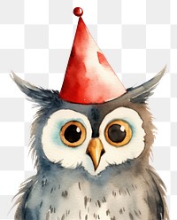 PNG Owl party bird hat. AI generated Image by rawpixel.