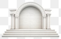 PNG Arch 3d podium architecture building white background