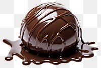 PNG Chocolate Chocolate sauce ganache dessert. AI generated Image by rawpixel.