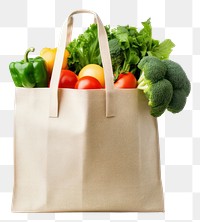 PNG Cloth bag grocery vegetable handbag plant. AI generated Image by rawpixel.