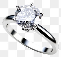 PNG Diamond ring platinum gemstone