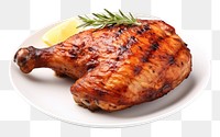 PNG Grilled chicken meat food pork. AI generated Image by rawpixel.