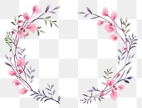 PNG Pattern flower wreath plant. AI generated Image by rawpixel.