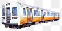 PNG Subway vehicle railway train. AI generated Image by rawpixel.