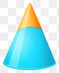 PNG Party Hat cone white background circle. AI generated Image by rawpixel.