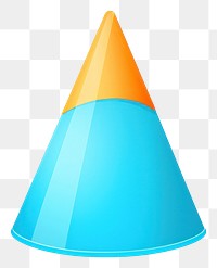 PNG Party Hat cone white background circle. 