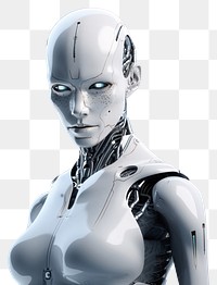 PNG Robot futuristic technology portrait