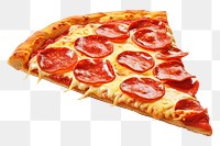 PNG Pizza pepperoni cheese slice. 