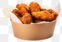 PNG Fried chicken fried paper food. AI generated Image by rawpixel.