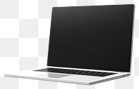 PNG Laptop computer screen white background. AI generated Image by rawpixel.