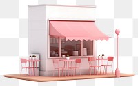 PNG Minimal cafe restaurant awning chair. 