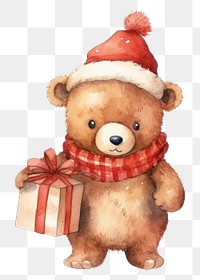 PNG A bear christmas toy  