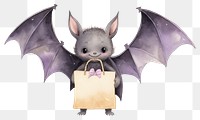 PNG Bat holding shopping bag handbag animal mammal. 