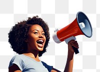 PNG Megaphone shouting female adult | Premium PNG - rawpixel