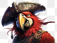 PNG Parrot pirate animal parrot bird. AI generated Image by rawpixel.