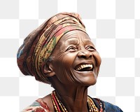 PNG African woman laughing adult smile. AI generated Image by rawpixel.