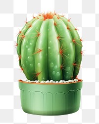 PNG Bunny ears cactus plant white background freshness. AI generated Image by rawpixel.