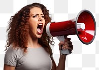 PNG Megaphone shouting aggression. 