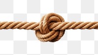 PNG Overhand knot rope white background durability strength