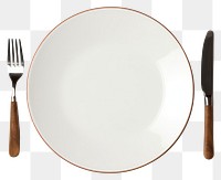 PNG Plate fork porcelain knife. 