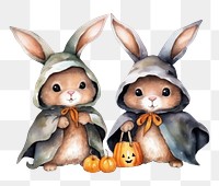 PNG Cute rabbit halloween animal mammal  