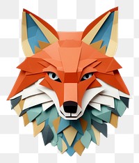 PNG Fox art origami animal. 