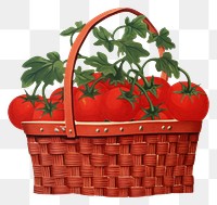 PNG Tomato basket plant food art. 