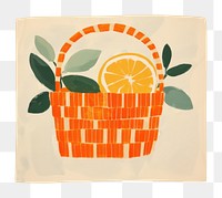 PNG Orange basket art clementine grapefruit. 