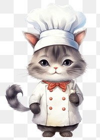 PNG Cat chef cartoon mammal animal. 