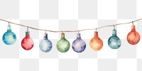 PNG Christmas Lights christmas light white background. AI generated Image by rawpixel.