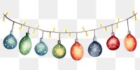 PNG Christmas Lights cartoon white background illuminated. 